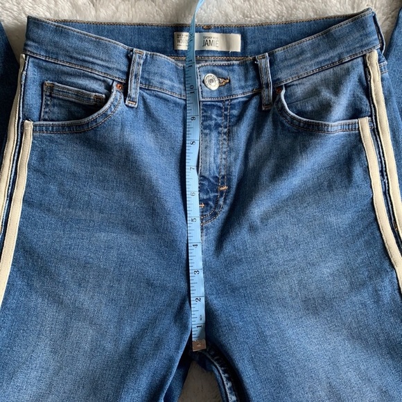 TopShop MOTO Jamie Side Stripe Cropped 30 - Picture 6 of 9